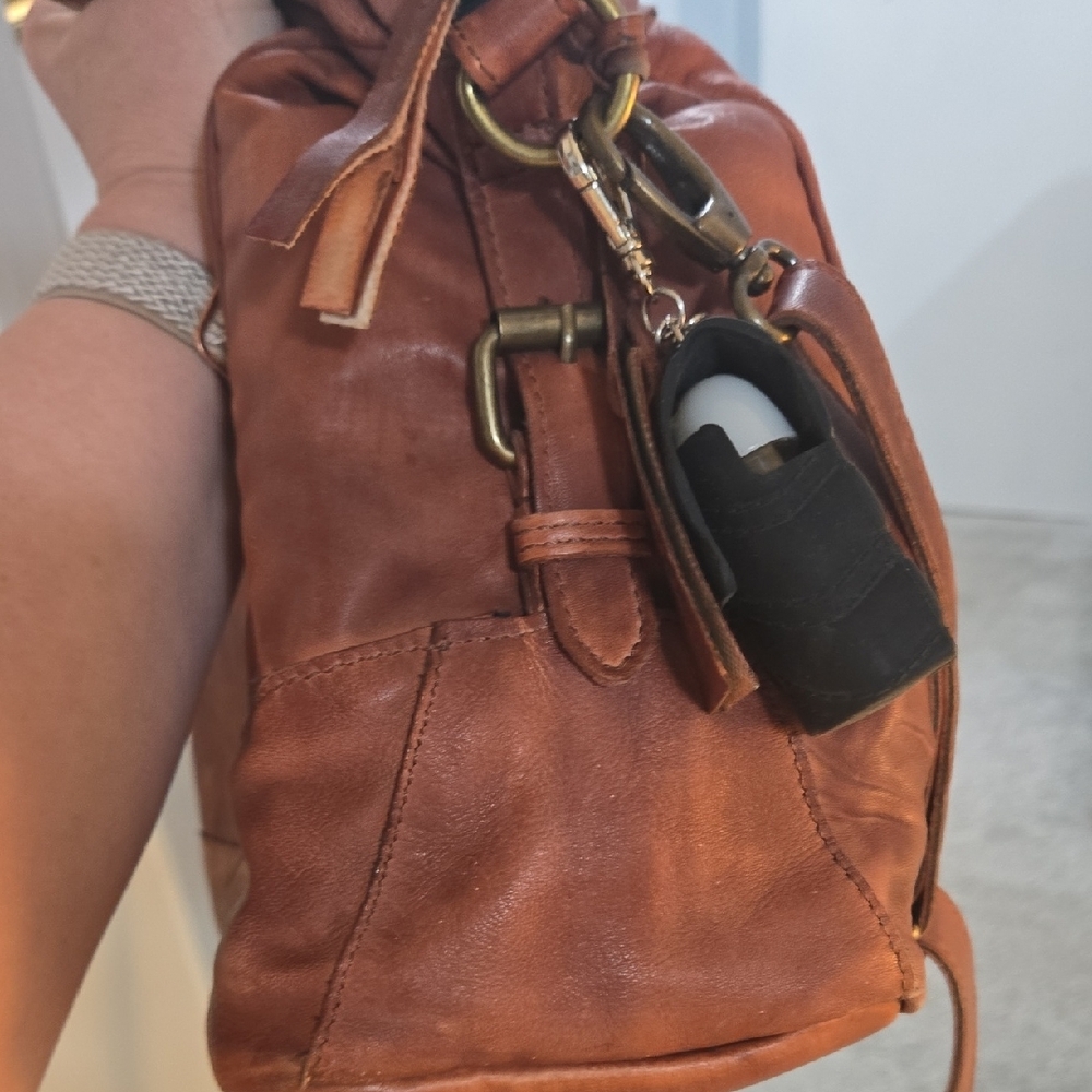 Idyllwind Braided Front Leather Shoulder Bag - Brown - Picture 4 of 13
